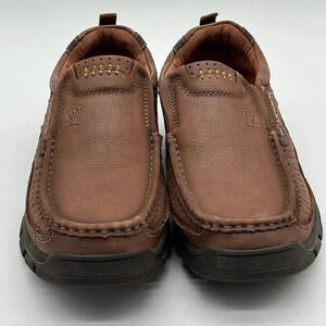 Camel Crown K912344050 Mens Dull Brown Leather Slip On Loafer Shoes Size US 11.5